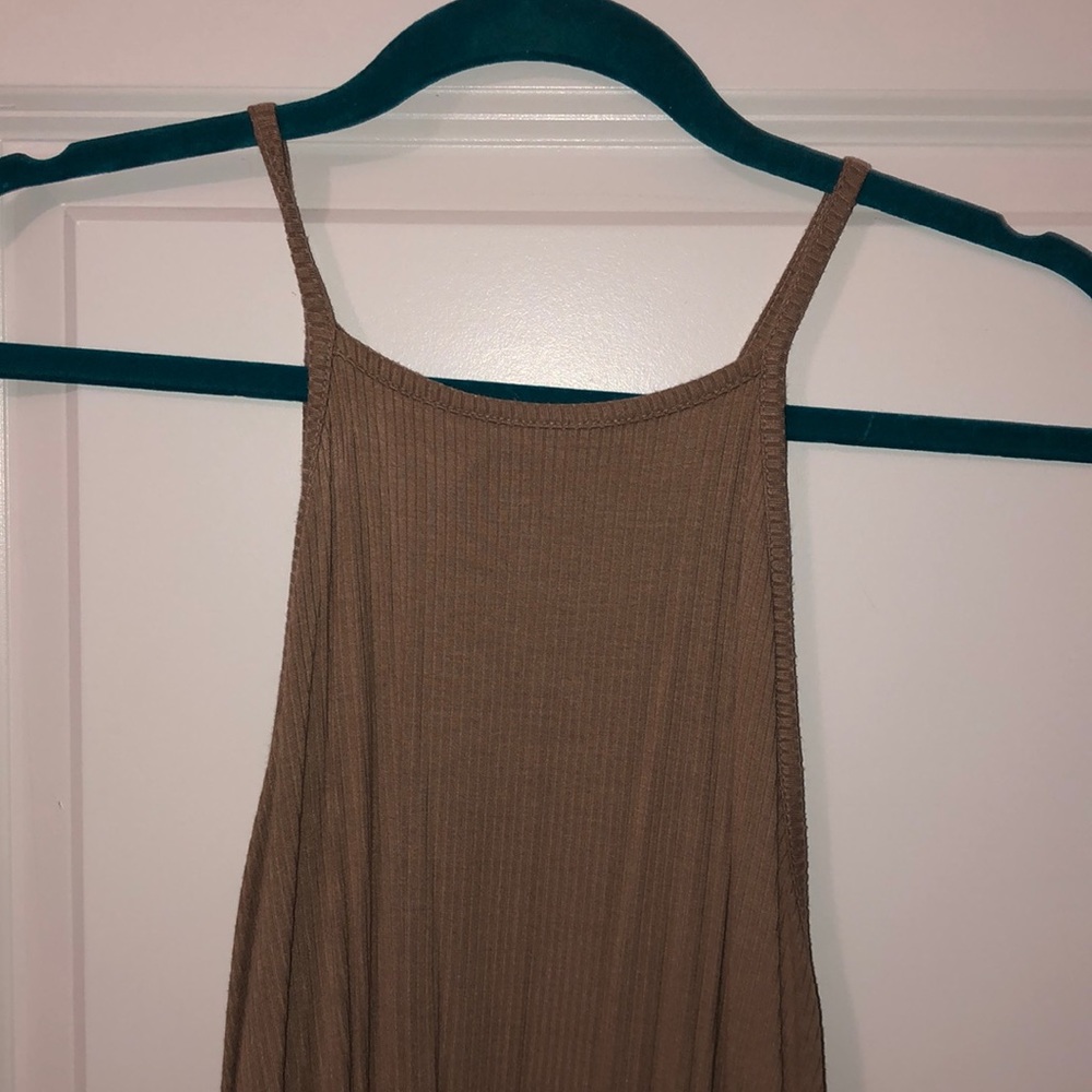 Tan halter dress